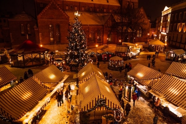 Christmas markets at the Cathedral Learning Network in Riga