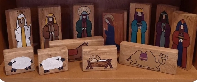 Instructions on how to make your own wooden nativity scene.