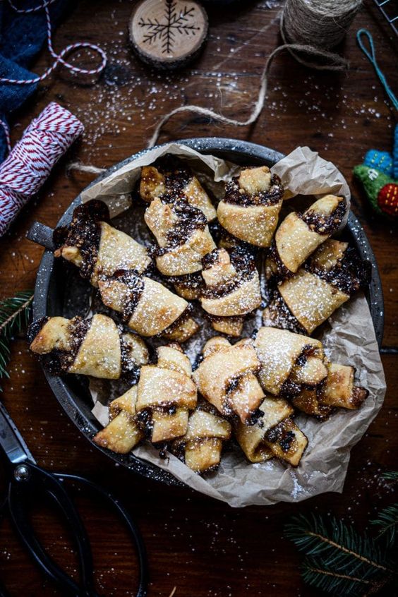 Sweet, tender rolls with a delicious filling of poppy seeds and nuts.