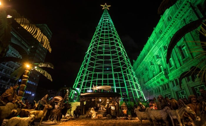 Christmas decorations in Buenos Aires.