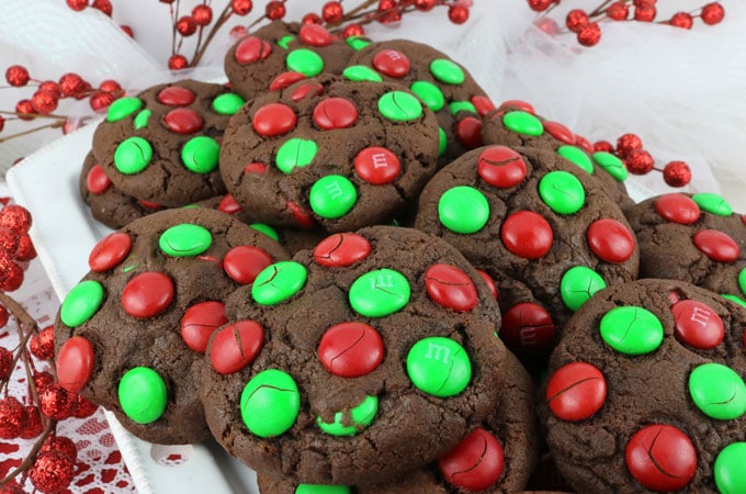 Christmas cookies decorated with lentils.