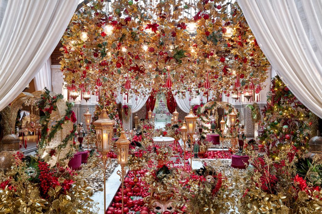 A beautifully decorated festive venue in Marrakech.