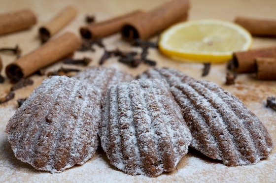 Nut cookies sprinkled with sugar.