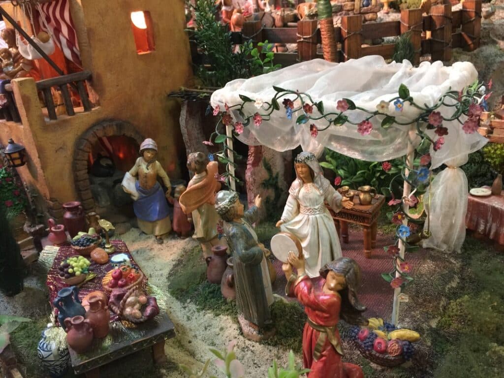 A Cuban nativity scene full of characters.