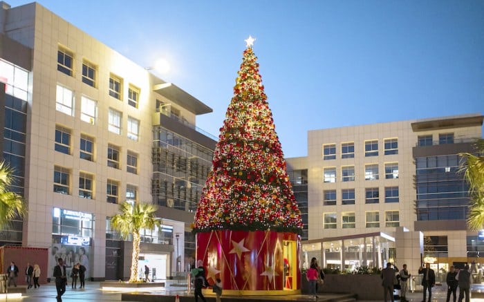 Christmas tree in Cairo.