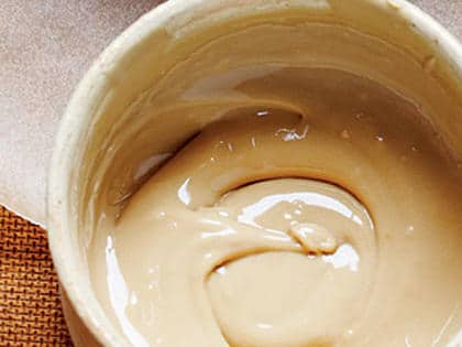 Christmas frosting with coffee on cookies.