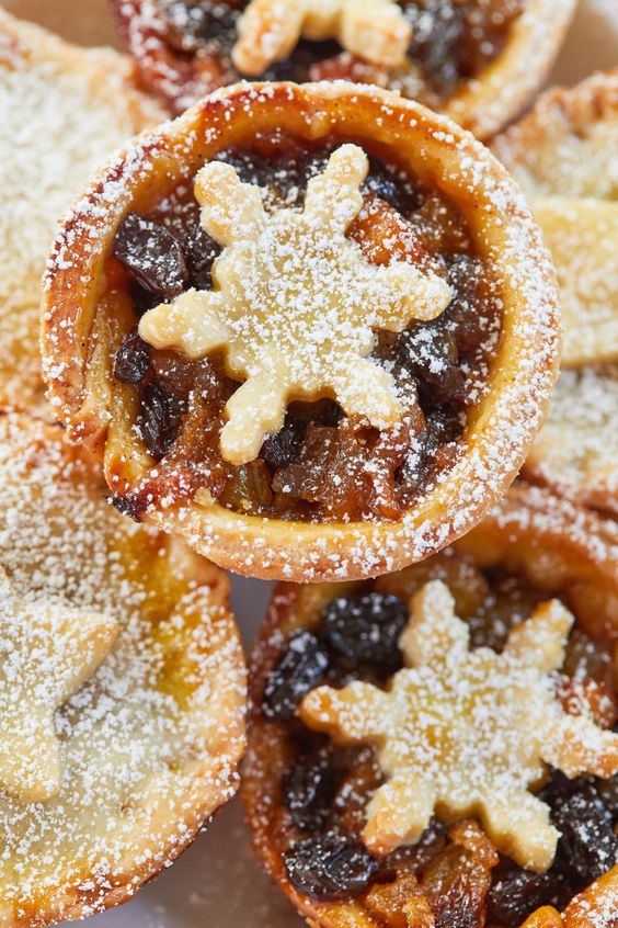 Sugared cupcakes with ground fruit and decorated with a star.