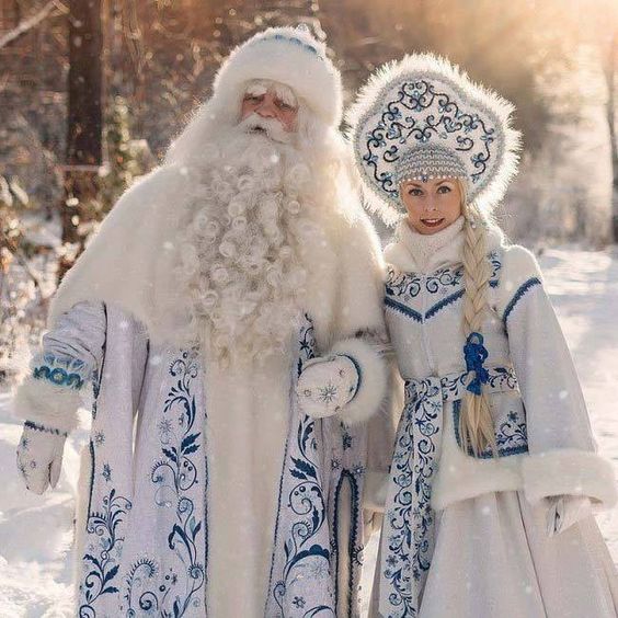 Russian Christmas - Santa Claus and Snow White.