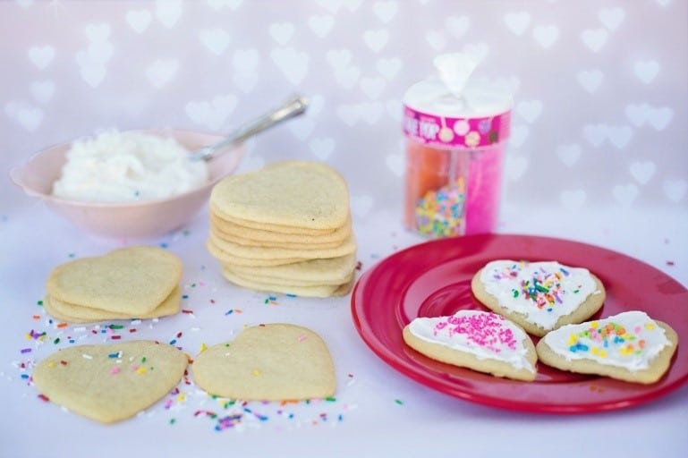 healthy Linnaeus made from rye flour with colorful sprinkles