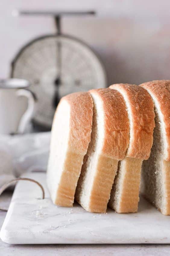 Fluffy homemade bread straight from the bakery.