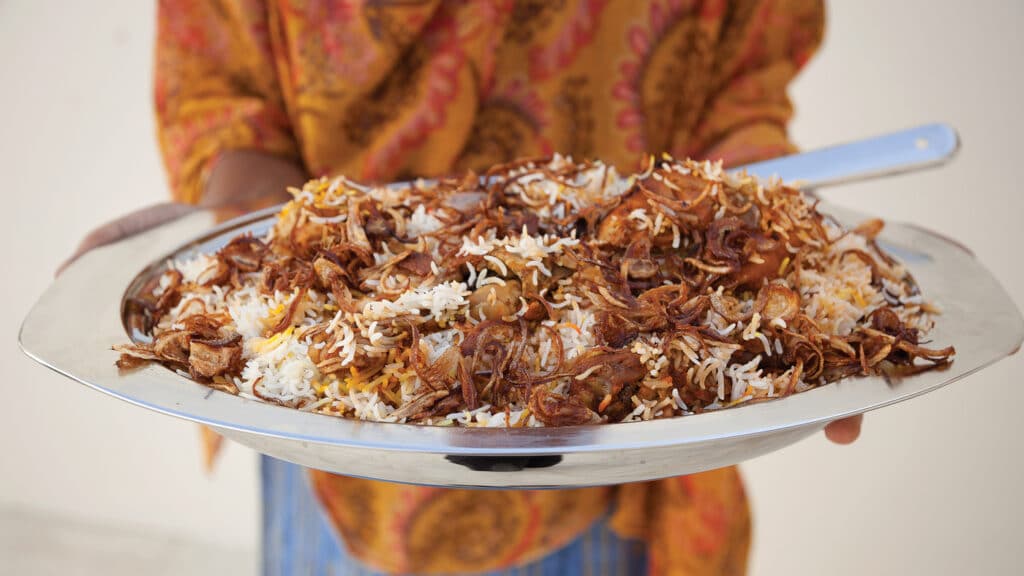 A traditional Christmas dish served in Oman at Christmas.