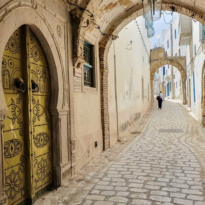 The streets of the medina in Tunis.