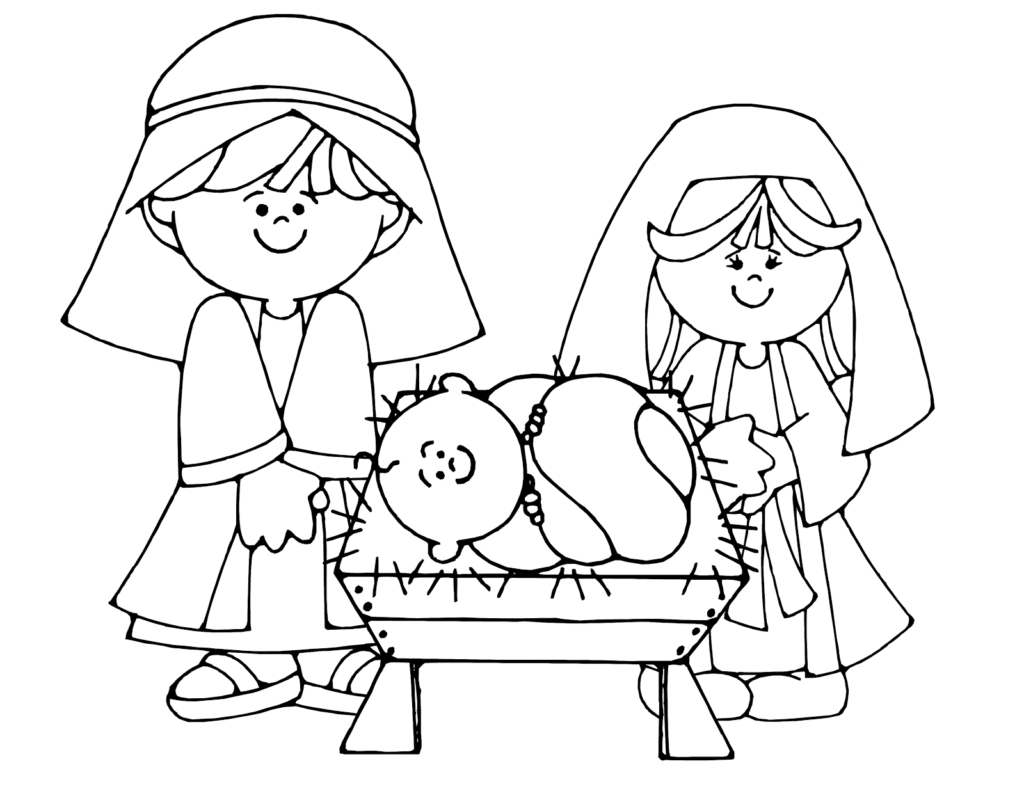 Coloring book for children with a Christmas motif.