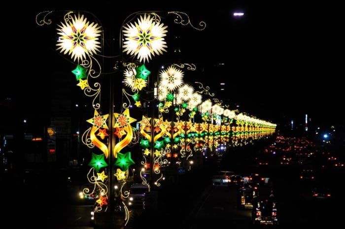 Lights in the city of San Fernando.