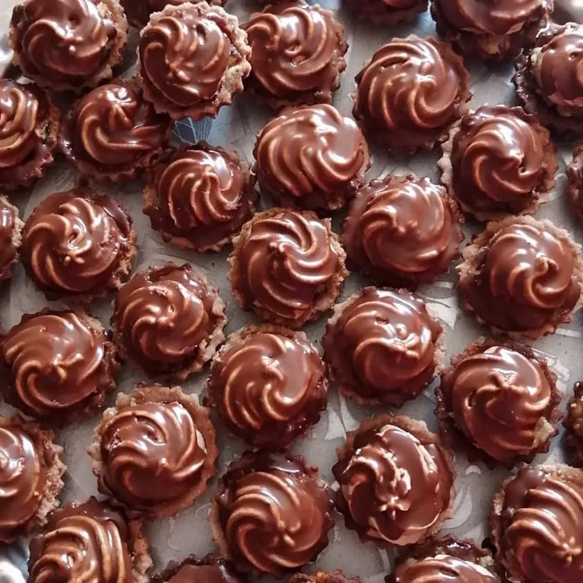 Christmas chocolate cupcakes.