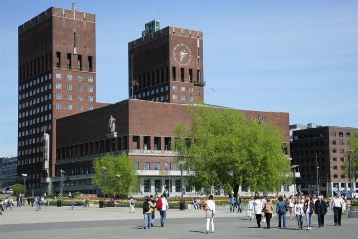 City Hall building in Oslo.