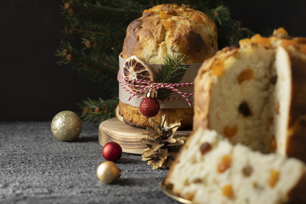 Italian panettone Christmas