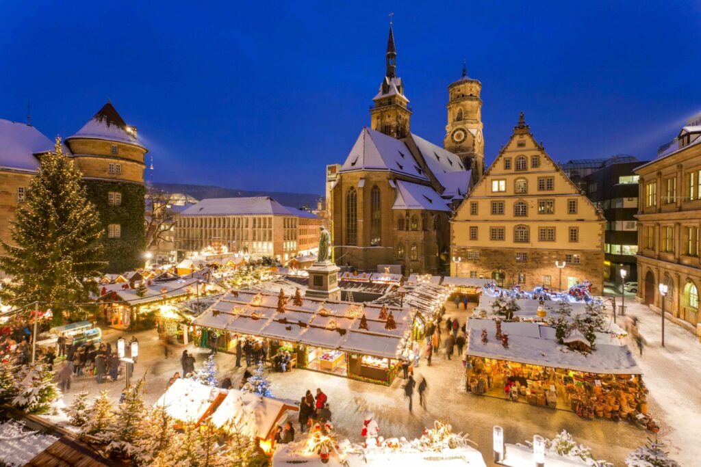 Christmas Market in Stuttgart at Marktplatz